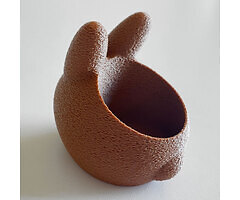 Osterhase LED Teelichthalter Braun