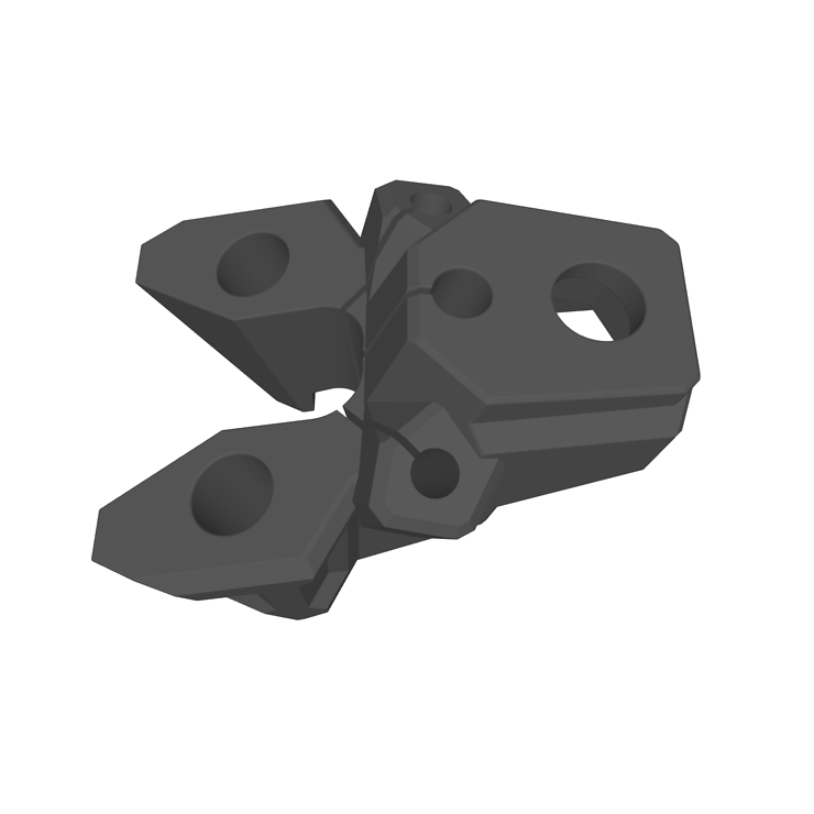 GEPRC Vapor X5 Walksnail Antennenadapter 3D Druck TPU Schwarz - Thumbnail 1