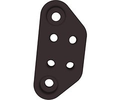 Lumenier Kamera Adapter für DJI O4 Lite Schwarz (2 Stück)