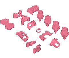 SpeedyBee Master 5 3D print TPU set light pink