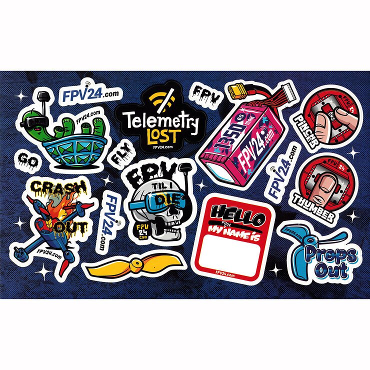 FPV Vinyl Aufkleber Sticker Set - Thumbnail 1