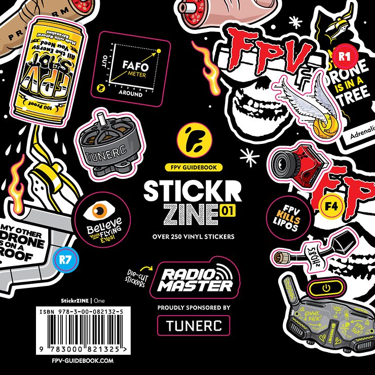 StickrZINE One FPV Folleto limitado de pegatinas de vinilo - Thumbnail 3