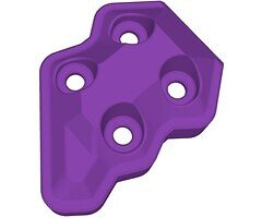 FlyFishRC Volador 5 Arm Guards 3D print TPU purple (4 pieces) 