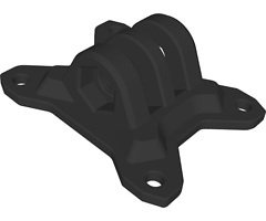 FlyFishRC Volador 5 Supporto per Gopro Stampa 3D TPU nero