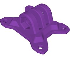 FlyFishRC Volador 5 Support Gopro impression 3D TPU violet