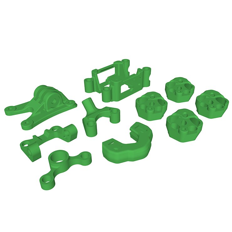 Foxeer Mega 5 3D print TPU set green - Pic 1