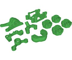 Foxeer Mega 5 3D impresión TPU conjunto verde