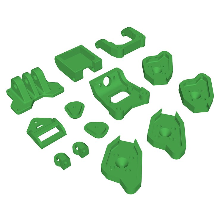 iFlight Chimera5 Pro V2 3D Print TPU Set Verde - Thumbnail 1