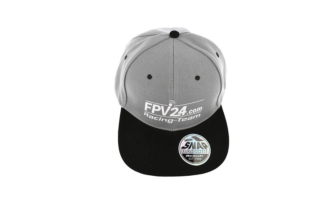 FPV24.com Racing Team Basecap grau schwarz - Thumbnail 4