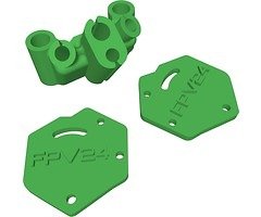 Speedybee Master 5 HD V2 DJI O4 Air Unit Pro Set adaptateur impression 3D TPU Set vert