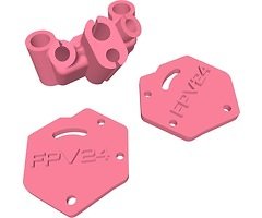 Speedybee Master 5 HD V2 DJI O4 Air Unit Pro Adapter Set 3D Print TPU Set Rosa