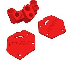 Speedybee Master 5 HD V2 DJI O4 Air Unit Pro Adaptador 3D Print TPU Set Rojo