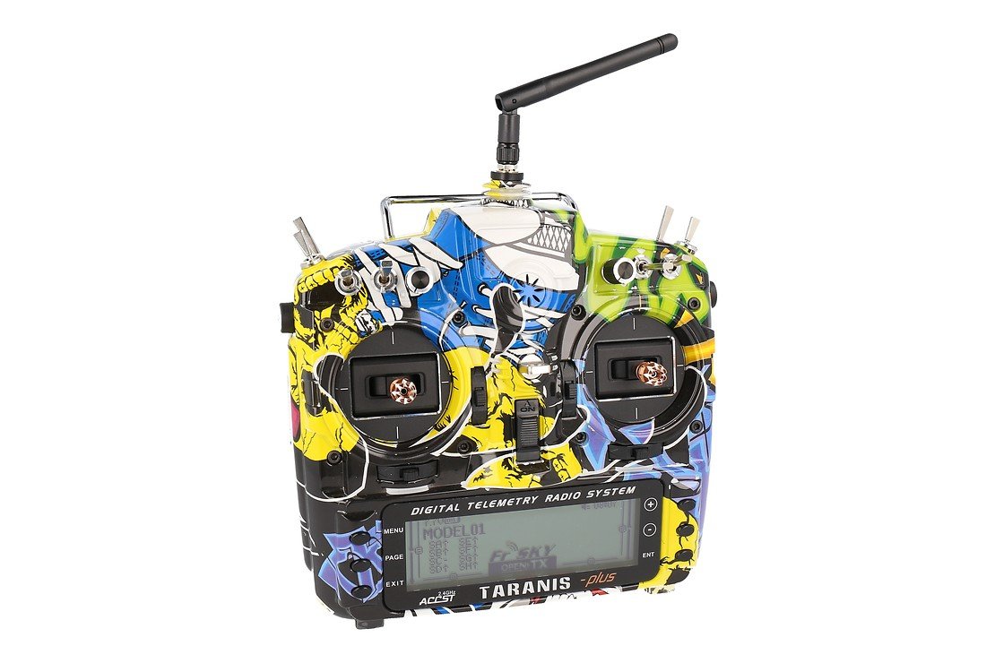 FrSky Taranis X9D Plus SPECIAL EDITION with M9 Hall Sensor Gimbal + Rock Monster Case + Soft Case - Thumbnail 1