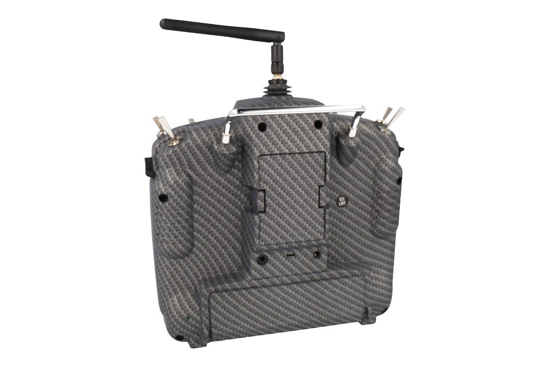 FrSky Taranis X9D Plus SPECIAL EDITION mit M9 Hall Sensor Gimbal + Matt Carbon Fiber + Soft Case - Thumbnail 2