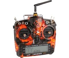 FrSky Taranis X9D Plus SPECIAL EDITION mit M9 Hall Sensor Gimbal + Blazing Skull + Soft Case