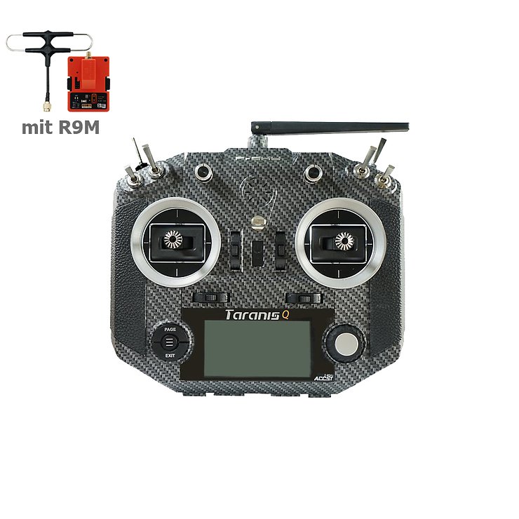 FrSky Taranis Q X7S ACCESS Fernsteuerung Carbon mit R9M 2019 - Thumbnail 1