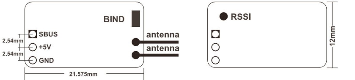 FrSky XM PLUS Mini Empfänger EU Version - Thumbnail 2