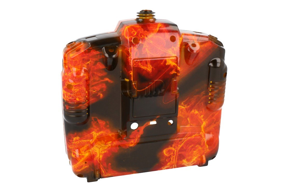 Taranis X9D Water Transfer Plastic Housing Blazing Skull - Thumbnail 2