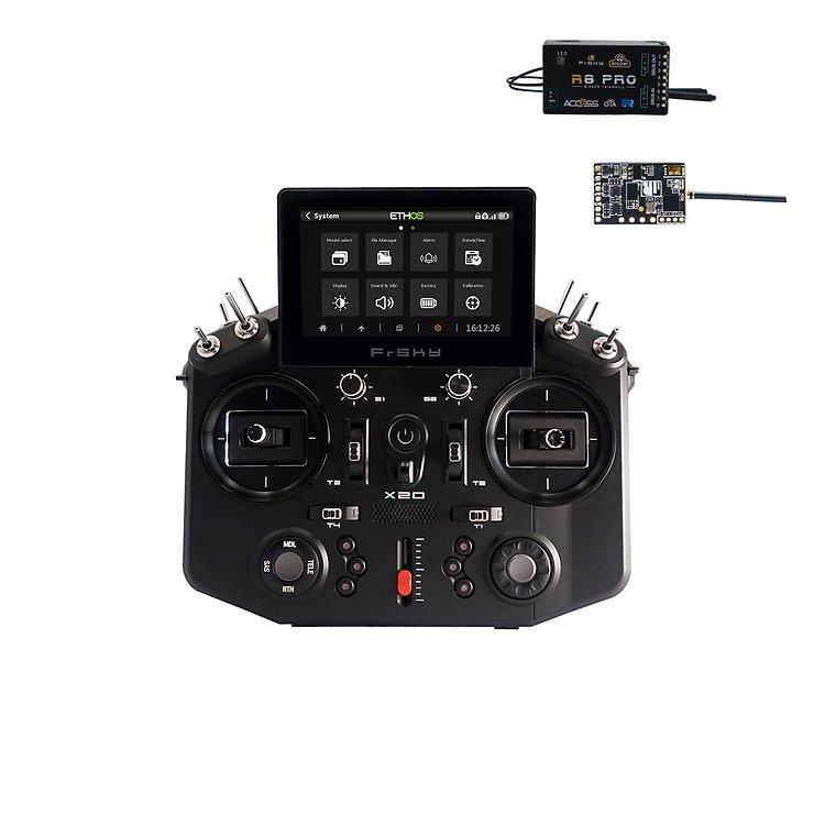 FrSky Tandem X20 EU/LBT Funkfernsteuerung Schwarz 2,4Ghz mit R8 Pro & R9 MX - Thumbnail 1