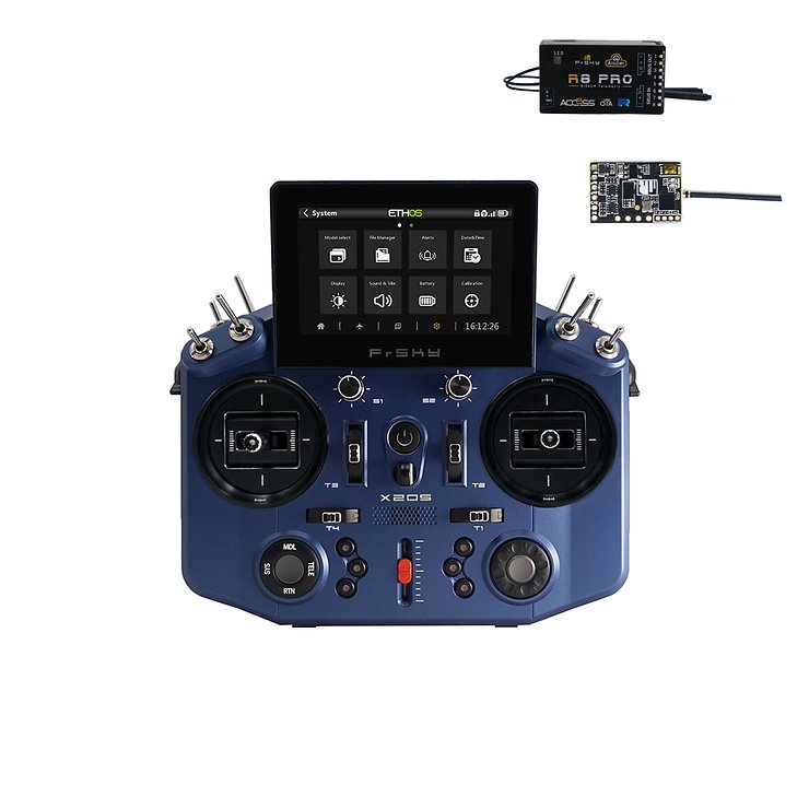 FrSky Tandem X20S EU/LBT Radio Control Blue 2.4Ghz with R8 Pro &amp; R9 MX - Thumbnail 1