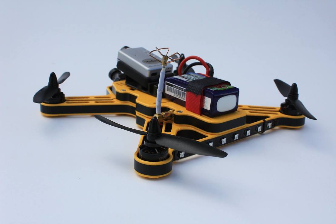 Fossils Stuff Gravity 250 FPV Racing Frame gelb - Thumbnail 4