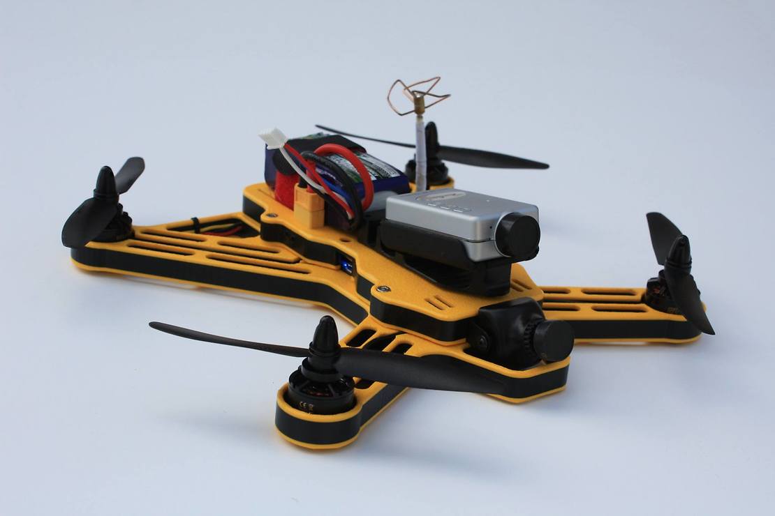 Fossils Stuff Gravity 250 FPV Racing Frame gelb - Thumbnail 5