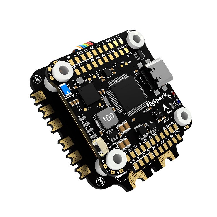 FlySpark F4 V1 BLS 60A Flight Controller 4 in 1 ESC Stack  - Thumbnail 1