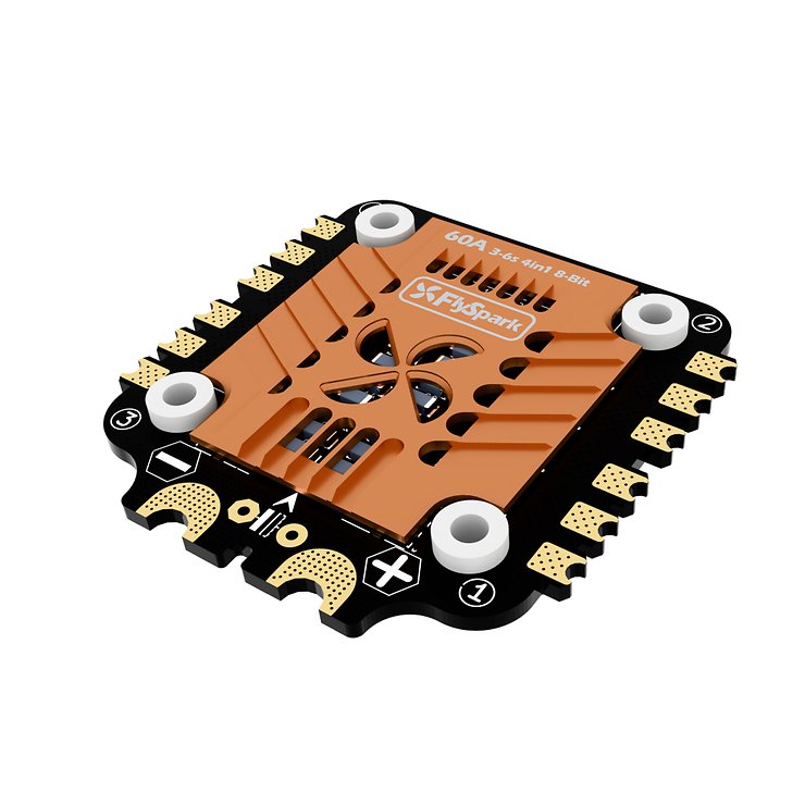 FlySpark F4 V1 BLS 60A Flight Controller 4 in 1 ESC Stack  - Thumbnail 3