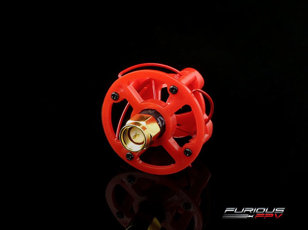Furious PinWheel Antenna RED RHCP SMA - Thumbnail 2