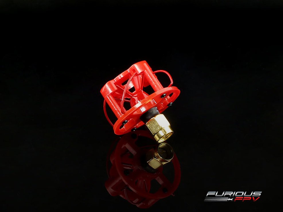 Furious PinWheel Antenna RED RHCP SMA - Thumbnail 3