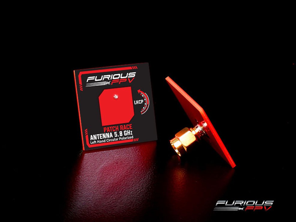 FuriousFPV Antenne Feather Patch Race 5.8GHz LHCP SMA - Thumbnail 2
