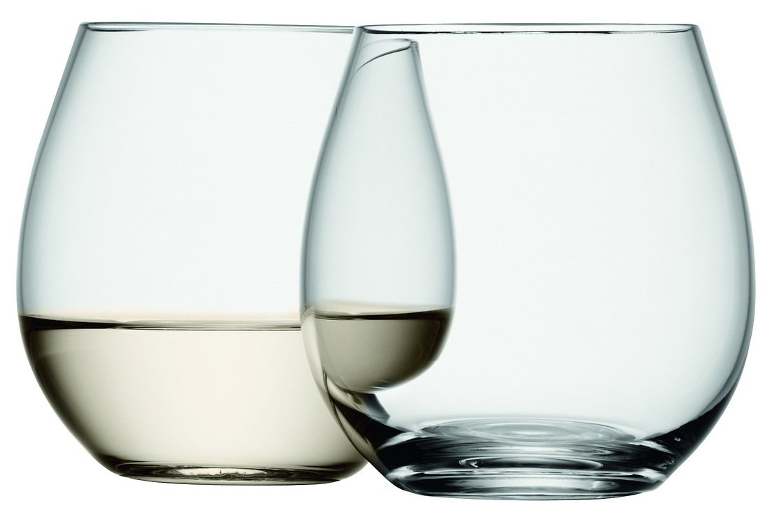 LSA Weinglas Wine ohne Stiel 370ml klar 4er Set - Thumbnail 2