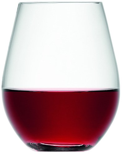 Trattoria Vino da Tavola Weingläser ohne Stiel, klein, stapelbar, 4-teiliges Set (Geschenkbox-Kollektion