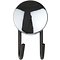 Galzone towel hook round chrome/green