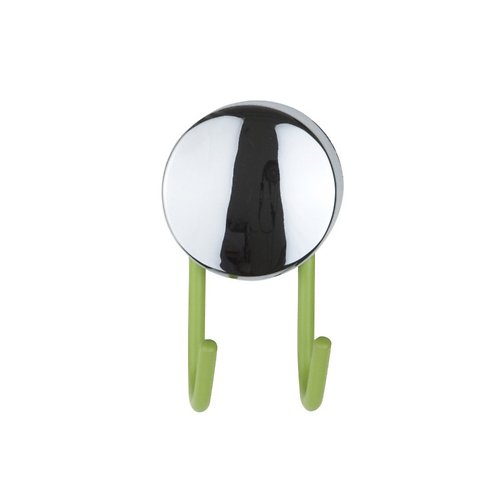 Galzone towel hook round chrome/green