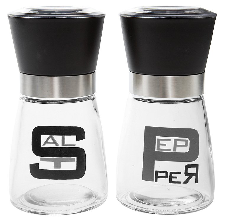 Galzone salt shaker / pepper shaker glass / plastic - Pic 1