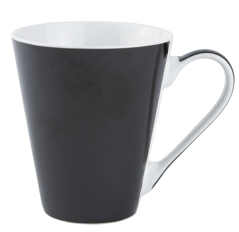Galzone Kaffeebecher Porzellan schwarz 300 ml - Pic 1