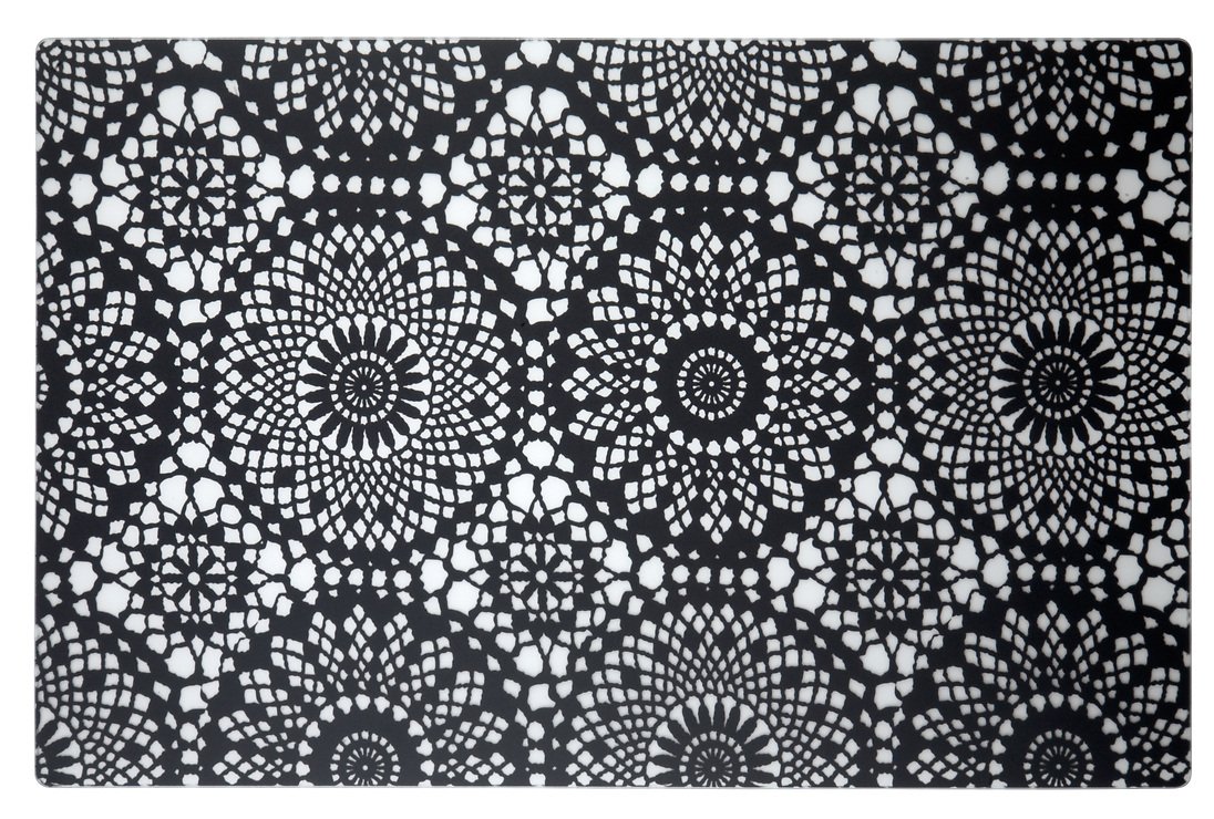 Galzone Tischset Muster schwarz/transparent 28,5 x 44cm - Pic 1