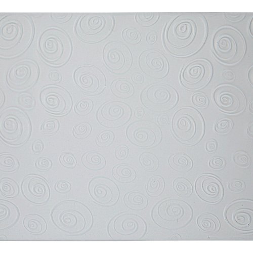 Galzone place mat circles white/transparent 28,5 x 44cm