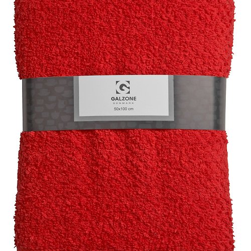 Asciugamano Galzone in cotone 50x100cm 400g rosso