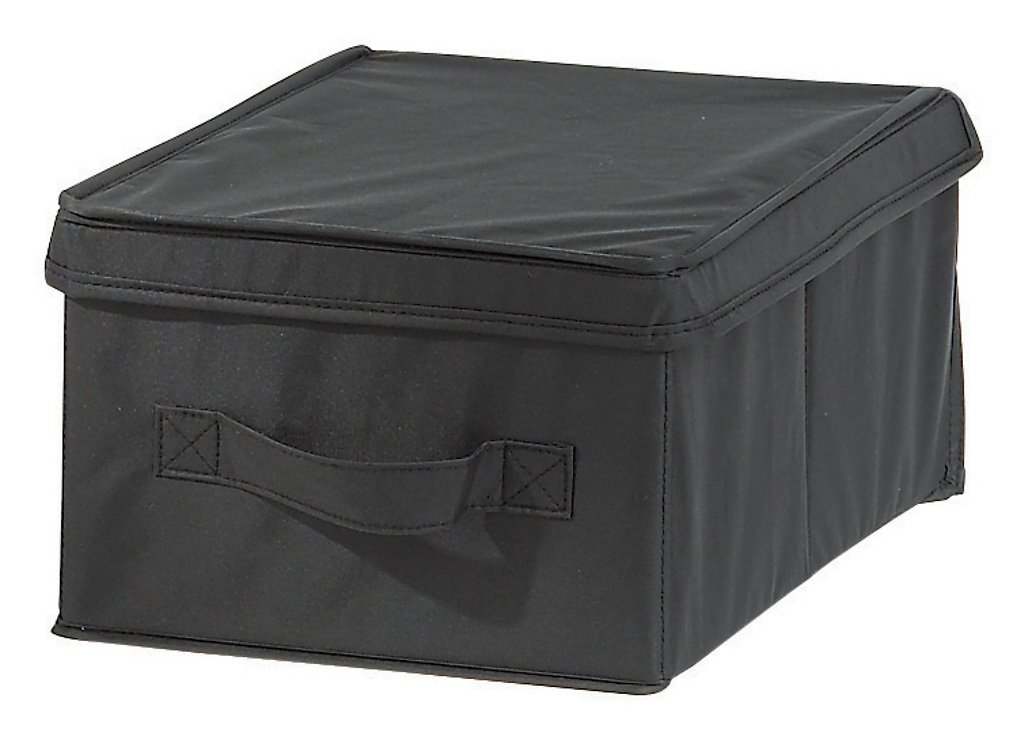 Galzone Aufbewahrungsbox Stoff schwarz 15x23cm - Pic 1