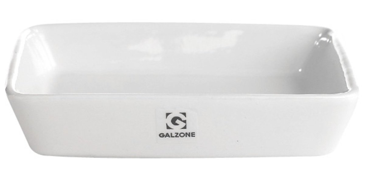 Galzone Servier-Platte Porzellan weiß quadratisch 12x12cm - Pic 1