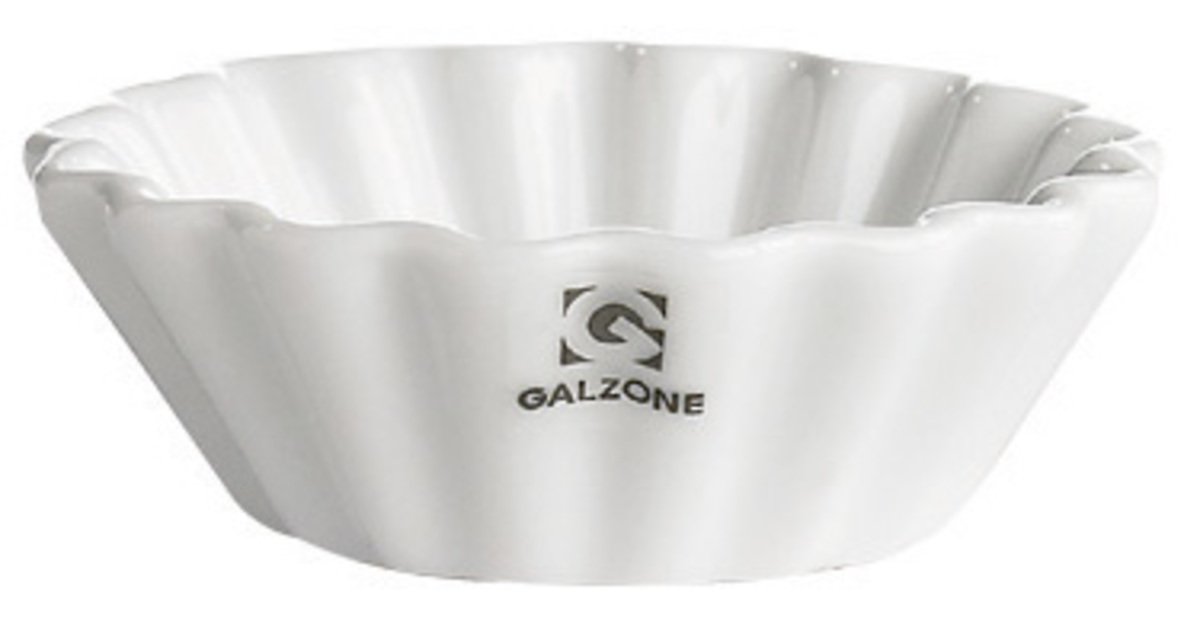 Galzone Muffinform Porzellan weiß 7cm - Pic 1