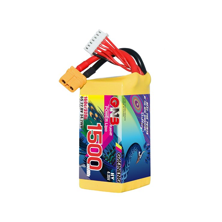 Akumulator Gaoneng LiPo 6S 1500mah 22.8V HV 160C XT60 - Thumbnail 1