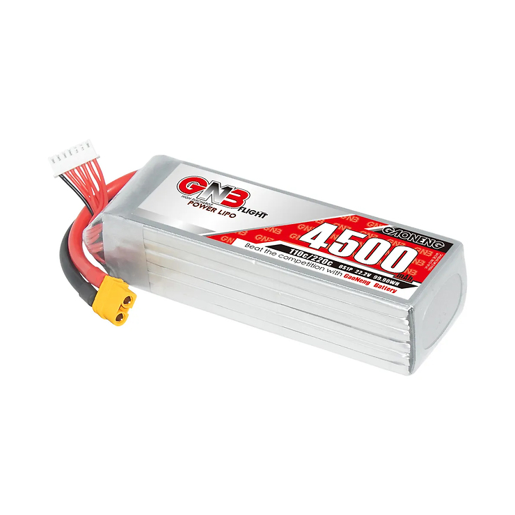 GAONENG LiPo Akku Battery GNB 6S 22.2V 4500mAh 110C XT60 - Thumbnail 1