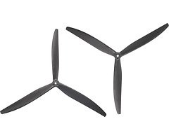 Gemfan 1510-3 Hélice de 3 pás de 15 polegadas preta (1CW+1CCW)