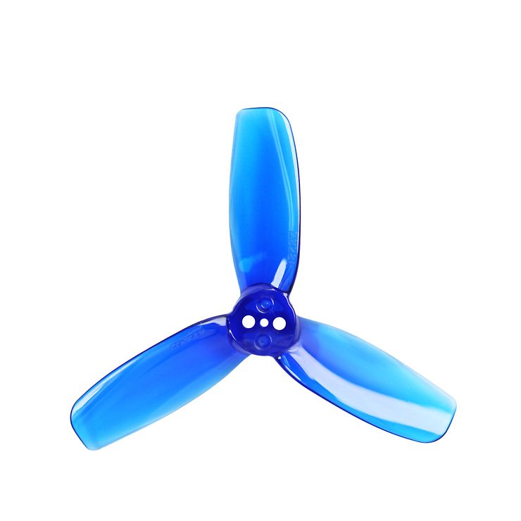 Gemfan 2828-3 2.8 pouces 3-pales hélice bleu (2CW-2CCW) - Pic 1