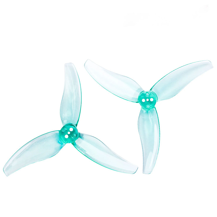 Gemfan Hurricane 3630-3 3.6 Zoll 3-Blatt Propeller Clear Green (2CW+2CCW) - Thumbnail 1