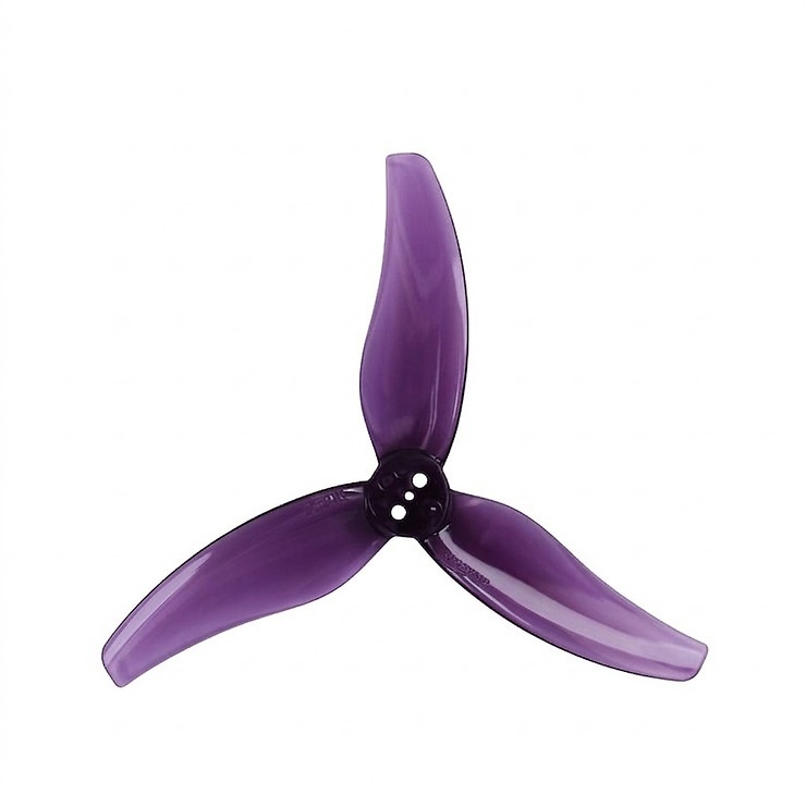 Gemfan Hurricane 3630-3 3.6 Zoll 3-Blatt Propeller Clear Purple (2CW+2CCW) - Thumbnail 1