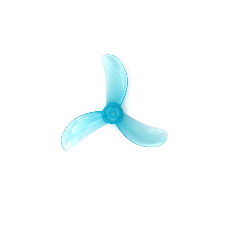 Gemfan 1608-3 40mm 3-Blatt Propeller Clear Blue (4CW+4CCW) - Thumbnail 2